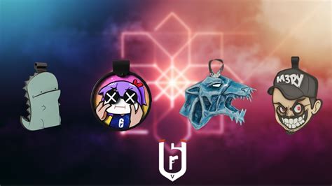 Earning Twitch Streamer charms for Rainbow Six Siege.